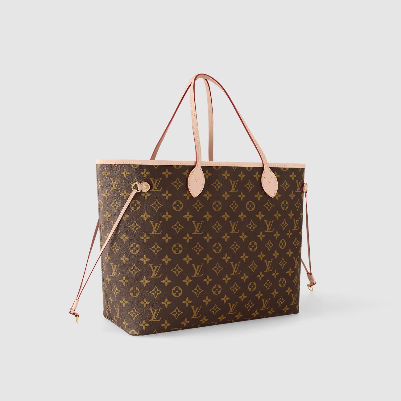 Túi Louis Vuitton Neverfull GM Nữ Monogram Hồng